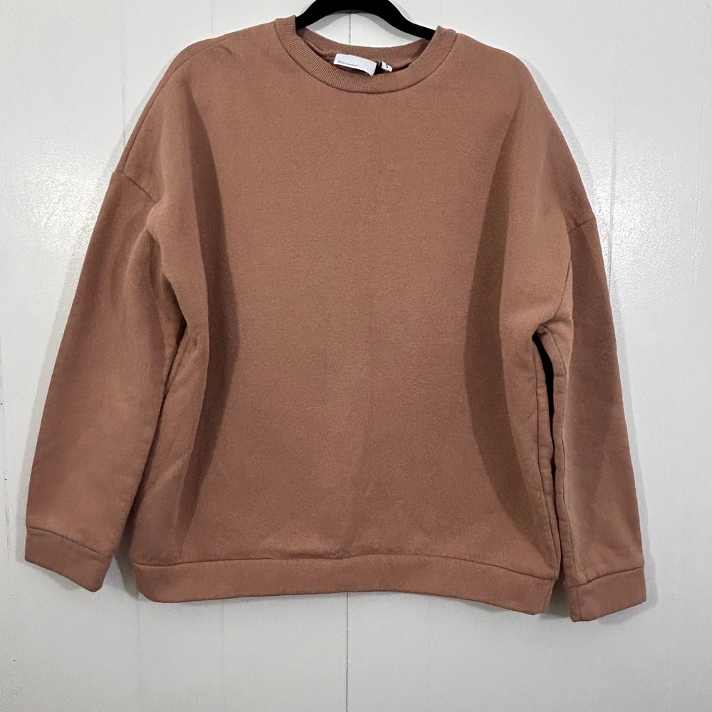 ASOS DESIGN Mens Oversized Crew Neck Sweatshirt Clay Brown Terracotta Size US 4